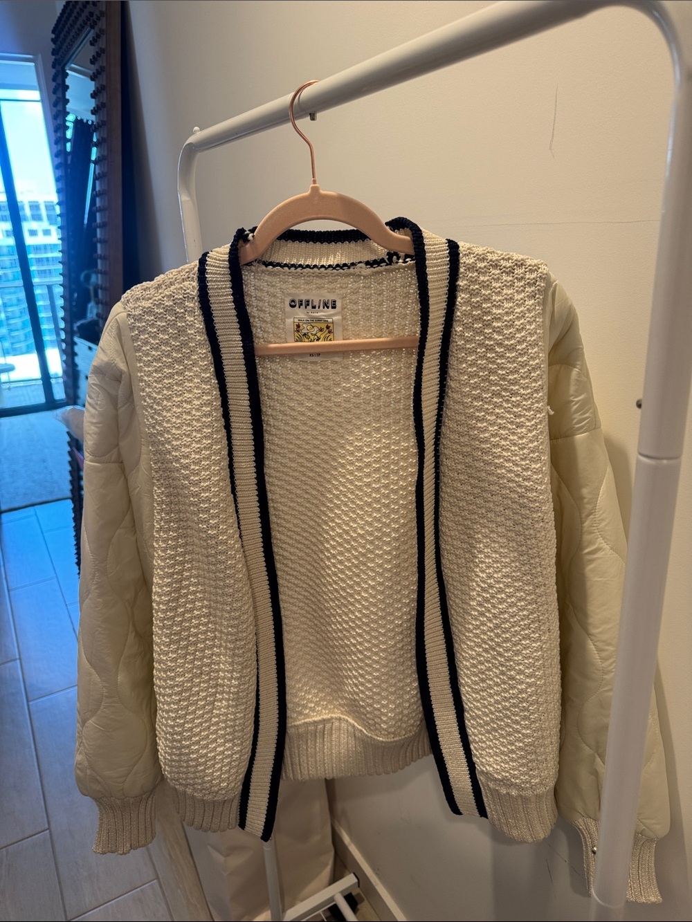 Off-line by Arie quilted Knit cardigan
